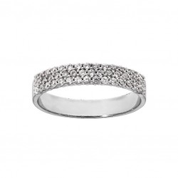 Bague argent 925/1000 et...