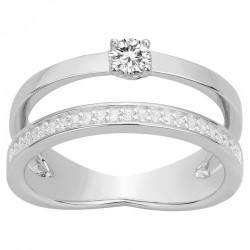 Bague argent 925/1000 et...