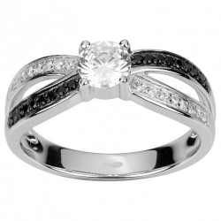 Bague argent 925/1000 et...