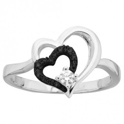 Bague argent 925/1000 et...