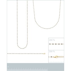 Bracelet plaqué or perles...