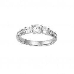 Bague argent 925/1000 et...