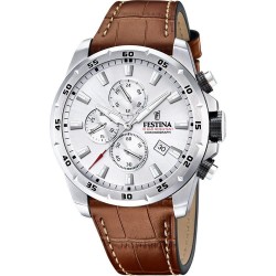 Montre homme acier sur cuir...