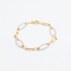 Bracelet or 750/1000  bicolore