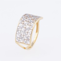 Bague or 750/1000 rectangle...