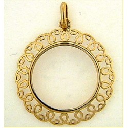 Pendentif or750/1000 porte...