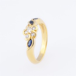 Bague Or 750/1000, diamant...