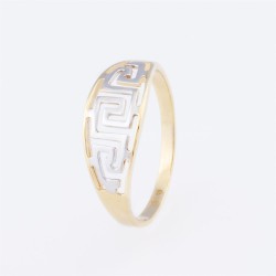 Bague or 750/1000 motif...