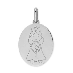 Pendentif or750/1000 gris...