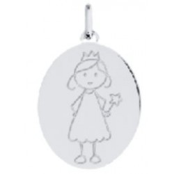 Pendentif or750/1000 gris...