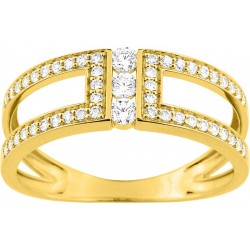 Bague or 750/1000 et oxyde...