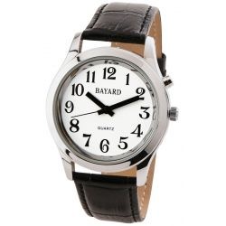 Montre homme acier sur cuir...