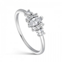 Bague argent 925/1000 et...