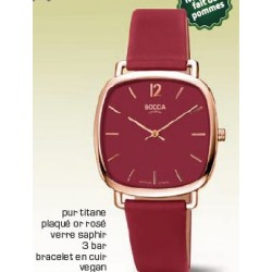 Montre dame titane sur cuir...