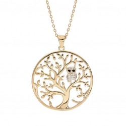 Collier plaqué or empierré...