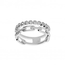 Bague argent 925/1000 et...