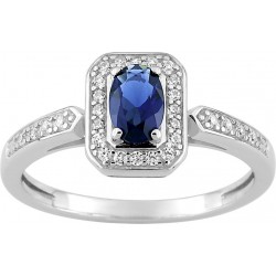 Bague argent 925/1000 et...
