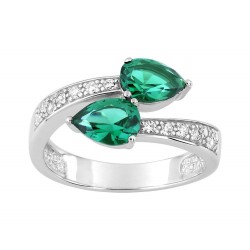 Bague argent 925/1000 et...