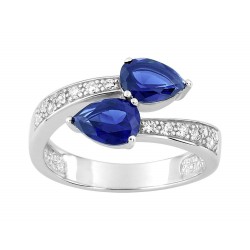 Bague argent 925/1000 et...