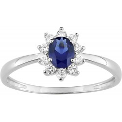 Bague argent 925/1000 et...