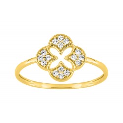 Bague or 750/1000 et oxyde...