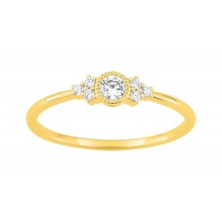 Bague or 750/1000 et oxyde...