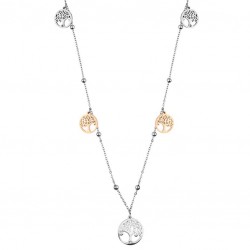 Collier acier sautoir et...