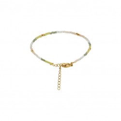 Bracelet acier doré verre...