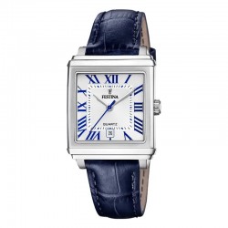Montre dame acier sur cuir...