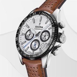 Montre homme acier sur cuir...