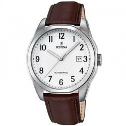 Montre homme acier sur cuir...