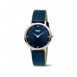 Montre dame titane sur cuir...