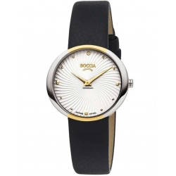 Montre dame titane sur cuir...