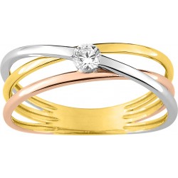 Bague or 750/1000 et oxyde...