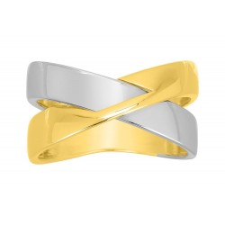 Bague or 750/1000 2 fils...