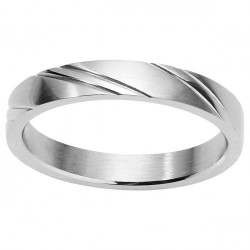 Bague acier  alliance homme...