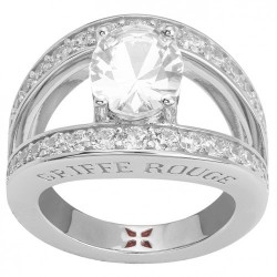 Bague argent 925/1000 et...