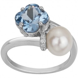 Bague argent 925/1000 et...