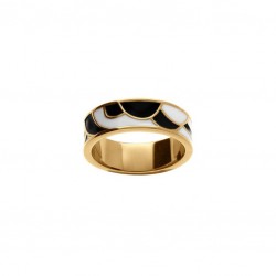 Bague acier  doré Stella...