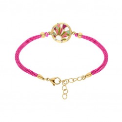 Bracelet acier doré et...