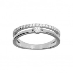 Bague argent 925/1000 et...