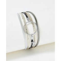 Bracelet acier "Flowers for...