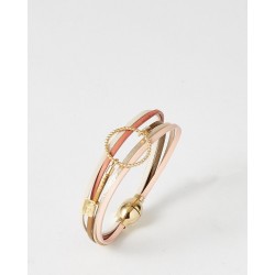 Bracelet acier PVD "Flowers...