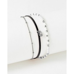 Bracelet acier "Flowers for...