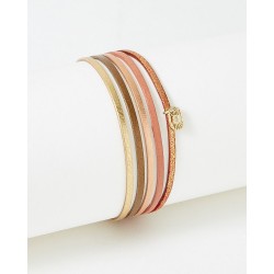 Bracelet acier PVD "Flowers...