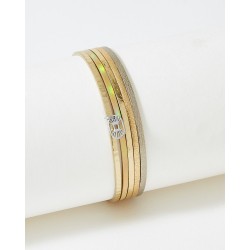 Bracelet acier  "Flowers...