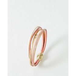 Bracelet acier PVD "Flowers...