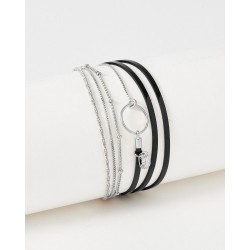 Bracelet acier  "Flowers...