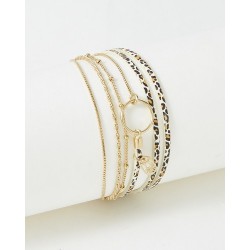 Bracelet acier PVD "Flowers...