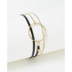 Bracelet acier PVD "Flowers...